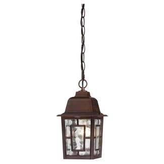 11" - 1 Light - 100W Max Old Bronze Finish Clear Water Glass Nuvo Lighting