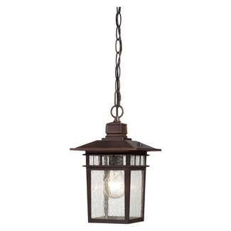 12" - 1 Light - 100W Max Old Bronze Finish Clear Seeded Glass Nuvo Lighting