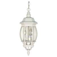 20" - 3 Light - 60W Max White Finish Clear Beveled Glass Nuvo Lighting
