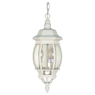 20" - 3 Light - 60W Max White Finish Clear Beveled Glass Nuvo Lighting