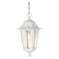 13" - 1 Light - 60W Max White Finish Clear Seeded Glass Nuvo Lighting