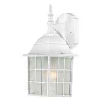14" - 1 Light - 100W Max White Finish Frosted Glass Nuvo Lighting