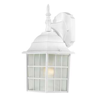 14" - 1 Light - 100W Max White Finish Frosted Glass Nuvo Lighting
