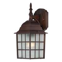 14" - 1 Light - 100W Max Rustic Bronze Finish Frosted Glass Nuvo Lighting