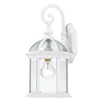 16" - 1 Light - 100W Max White Finish Clear Beveled Glass Nuvo Lighting