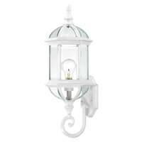 22" - 1 Light - 100W Max White Finish Clear Beveled Glass Nuvo Lighting