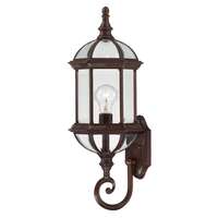 22" - 1 Light - 100W Max Rustic Bronze Finish Clear Beveled Glass Nuvo Lighting