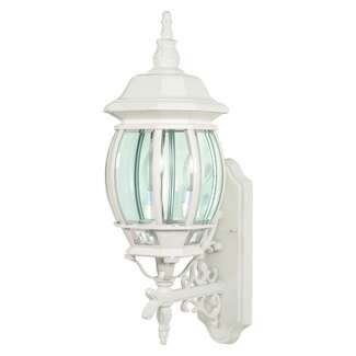 23" - 3 Light - 60W Max White Finish Clear Beveled Glass Nuvo Lighting