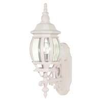 20" - 1 Light - 100W Max White Finish Clear Beveled Glass Nuvo Lighting