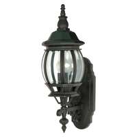 20" - 1 Light - 100W Max Textured Black Finish Clear Beveled Glass Nuvo Lighting