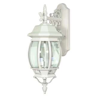 23" - 3 Light - 60W Max White Finish Clear Beveled Glass Nuvo Lighting
