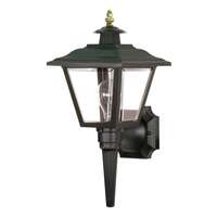 17" - 1 Light - 60W Max Black Finish Brass Finial Acrylic Panels Nuvo Lighting