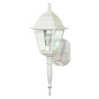 20" - 1 Light - 60W Max White Finish Clear Seed Glass Nuvo Lighting