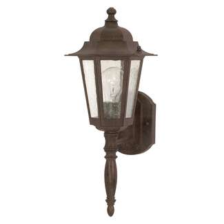 12" - 1 Light - 60W Max Old Bronze Finish Clear Seed Glass Nuvo Lighting