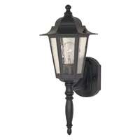12" - 1 Light - 60W Max Textured Black Finish Clear Seed Glass Nuvo Lighting