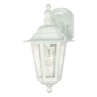 13" - 1 Light - 60W Max White Finish Clear Seed Glass Nuvo Lighting