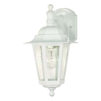 13" - 1 Light - 60W Max White Finish Clear Seed Glass Nuvo Lighting
