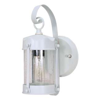 11" - 1 Light - 60W Max White Finish Clear Seed Glass Nuvo Lighting
