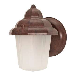 9" - 1 Light - 60W Max Old Bronze Finish Satin Frosted Glass Nuvo Lighting