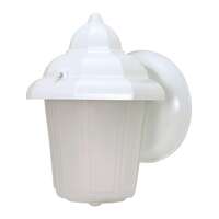 9" - 1 Light - 60W Max White Finish Satin Frosted Glass Nuvo Lighting