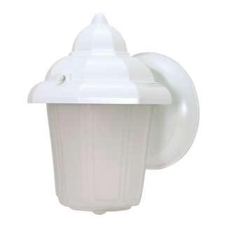 9" - 1 Light - 60W Max White Finish Satin Frosted Glass Nuvo Lighting