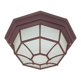 12" - 1 Light - 60W Max Old Bronze Finish Frosted Glass Nuvo Lighting