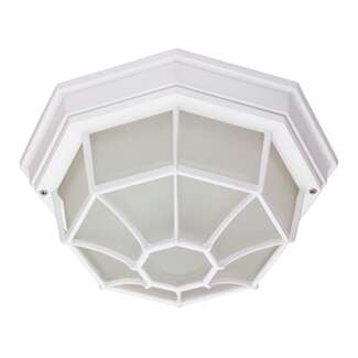 12" - 1 Light - 60W Max White Finish Frosted Glass Nuvo Lighting