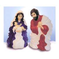 28&quot; Plastic Nativity Set With Cord