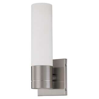 12" - LED - 3000K 12 Watt - 820 Lumens Brushed Nickel Finish White Glass Nuvo Lighting