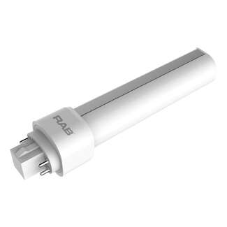 9 Watt - 1,100 Lumens 5000K - PLC LED Horizontal - G24q Base Works on Ballast - Glass RAB Lighting