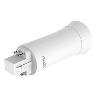 9 Watt - 1,100 Lumens 4000K - PLC LED Vertical - G24q Base Works on Ballast - Glass RAB Lighting