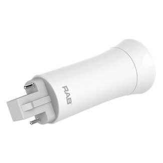 9 Watt - 900 Lumens 2700K - PLC LED Vertical - G24d/G24q Base No Ballast - Glass RAB Lighting