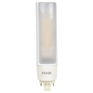 16 Watt - 1,850 Lumens 4000K - PLC LED Horizontal - G24q Base Works on Ballast - Glass RAB Lighting