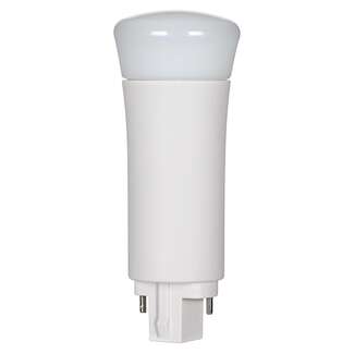 9 Watt - 950 Lumens 3000K - PLC LED Vertical - G24d / G24q No Ballast - Direct Wire Satco Lighting