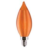 2 Watt - Candelabra Base 2100K - C11 Filament LED 80 CRI - Dimmable Amber Spun Satco Lighting
