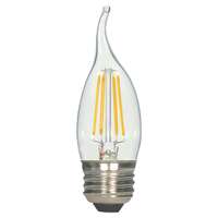4.5 Watt - Medium Base 5000K - CA10 Filament LED 84 CRI - Clear - Dimmable Satco Lighting