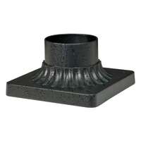 Black - Textured Square Pier Mount Base