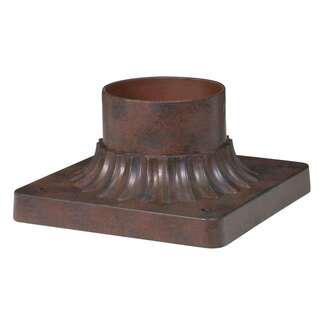 Old Bronze Square Pier Mount Base