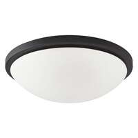 11" - LED - 3000K 18 Watt - 1,530 Lumens Black Finish Satin White Glass Nuvo Lighting