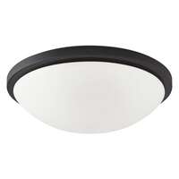 17" - LED - 3000K 25 Watt - 2,125 Lumens Black Finish Satin White Glass Nuvo Lighting