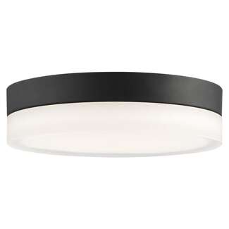 11&quot; - LED - 3000K 25 Watt - 2,125 Lumens Black Finish Etched Glass Nuvo Lighting
