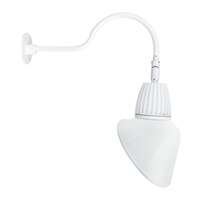 13 Watt - 599 Lumens 4000K - LED - 100-277V 15" Angled Cone Shade White - Flood Reflector RAB Lighting