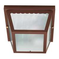 10" - 2 Light - 60W Max Old Bronze Finish Textured Frosted Glass Nuvo Lighting