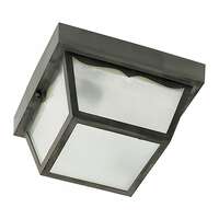 8" - 1 Light - 60W Max Black Finish Textured Frosted Glass Nuvo Lighting