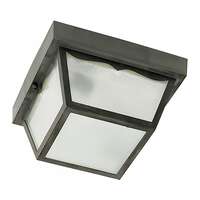 10" - 2 Light - 60W Max Black Finish Textured Frosted Glass Nuvo Lighting