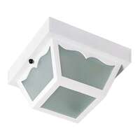10" - 2 Light - 60W Max White Finish Textured Frosted Glass Nuvo Lighting