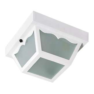 10" - 2 Light - 60W Max White Finish Textured Frosted Glass Nuvo Lighting