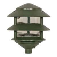 8" - 1 Light - 75W Max Two Louver - Small Hood Green Finish Nuvo Lighting