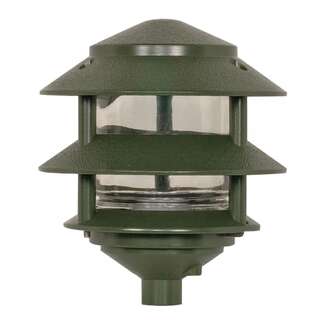 8" - 1 Light - 75W Max Two Louver - Small Hood Green Finish Nuvo Lighting