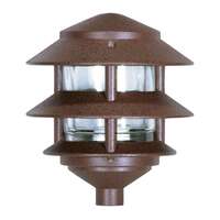 8" - 1 Light - 75W Max Two Louver - Small Hood Old Bronze Finish Nuvo Lighting